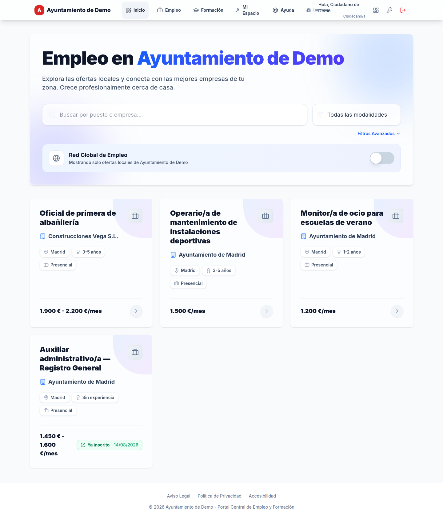 Abre la oferta que te interesa — Inscribirte en una oferta y escribir tu carta